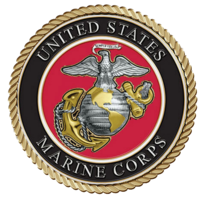 Marines Red Background Medallion for Box Cremation Urn/Flag Case-3 Inch ... - $119.99