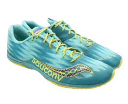 Saucony Kilkenny XC Womens Teal Blue Track &amp; Field Spike Shoes Sz 12 - £22.88 GBP