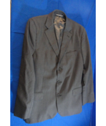 3 BUTTON DESIGNER PERRY ELLIS CHARCOAL GRAY SUIT JACKET 40L - €30,70 EUR