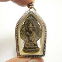 Antico Ciondolo Buddha Nakprok Amuleto Thai Lucky Life Naga Nak Protezione... - £124.89 GBP