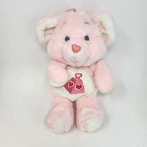 Vintage 1984 Kenner Lotsa Heart Elephant Pink Care Bears Stuffed Animal Plush - £44.80 GBP
