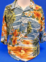 O&#39;Neill Hawaiian Shirt - Large - Airbrush Madness - Cotton/Rayon Blend - £14.20 GBP