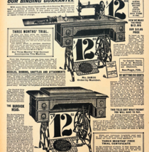 1969 Burdick Sewing Machine 1901 Repro Advertisement Sears Furniture DWU17D - €21,52 EUR