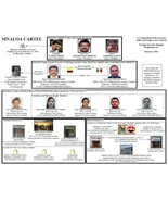 SINALOA DRUG CARTEL 8X10 PHOTO MEXICO ORGANIZED CRIME CHART GUZMAN EL CHAPO - £3.88 GBP