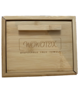 WOWOTEX Wooden Box Towel Biodegradable Face Towel for Drying - £17.08 GBP