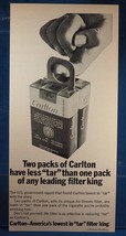 Vintage Magazine Ad Print Design Advertising Carlton Cigarettes - £10.11 GBP
