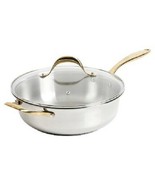 Cravings by Chrissy Teigen 5.8-Qt. Stainless Steel Wok with Glass Lid - £77.93 GBP