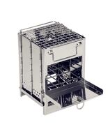 Portable Folding Wood Burning Stove Stainless Steel Camping Stove - $53.99