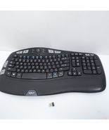 Logitech K350 Wireless Wave Ergonomic Keyboard + USB Unifying Receiver Dongle - $44.99