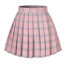 Beautifulfashionlife Women`s Japan School Plus Size Plain Pleated Summer Skirts  - $23.75