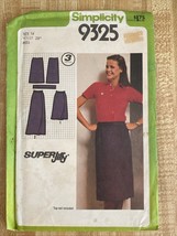 Uncut Simplicity Skirt Pattern, 9325, Size 14, Waist 28”, Hips 38”, Miss... - $92.85 MXN
