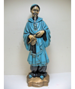 Vintage Holland Mold Chinese Confucian General Statue 16&quot; Tall Painted - $560.30 MXN