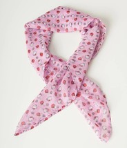 Hello Kitty x Unique Vintage Pink Apple Print Hair Scarf NEW W TAG - $35.00