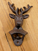 DEER BOTTLE OPENER MAN CAVE GIFT ELK WALL MOUNTED BAR DECOR BEER BOTTLE ... - $306.12 MXN