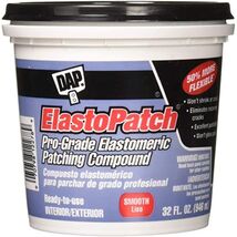 1 qt Dap 12278 ElastoPatch White Pro-Grade Elastomeric Patching Compound - $39.99 CAD