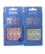 2 x KISS Gel Fantasy Dream Dust Nails Glisten It Up Glitter Pink Blue 28... - $16.82 CAD