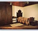 George Washington Carver Bed  Exhibit Diamond Missouri MO Chrome Postcar... - £3.07 GBP