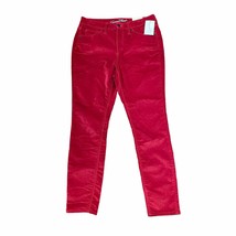 Universal Thread High-Rise Skinny Pants Size 10 Regular Red Velour Style 30X25 - $16.92