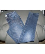 JUSTICE PREMIUM SIMPLY LOW STRAIGHT LEG JEANS SIZE 8R GIRL&#39;S EUC - €21,18 EUR