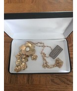 Canvas Womens Gold Rose Necklace - $42.08