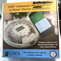 GMS Automatic Bluetooth Pill Dispenser Smart Device Cell Phone Original Box - $49.47