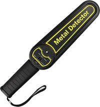 Allosun Hand Held Security Metal Detector Wand Metal Scanner, With Earphones - £44.34 GBP