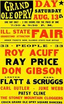 Roy Acuff - Patsy Cline - 1960 - Grand Ole Opry - Concert Magnet - £9.48 GBP
