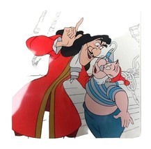 Peter Pan Villain Captain Hook &amp; Smee, 1994 Disney Treasures Le Etching, New - £23.42 GBP