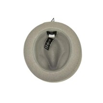 Men's Bently Semi Crushable Fedora Briad Straw Hat Leonardo LE233 Silver Gray image 5