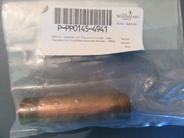 Brass Pipe Nipple fitting 3/4&quot; X 4 &quot; - £4.34 GBP