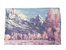 Grand Teton National Park New 500 Piece Jigsaw Puzzle Sealed Encore Rose... - $12.99