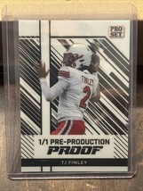 2024 LEAF COLLECTIVE TJ FINLEY ROOKIE/RC #1/1 *PRESS PASS PROOF* - $4.94
