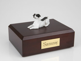 Jack Russell Terrier Black Figurine Pet Cremation Urn Avail 3 Colors &amp; 4... - £135.71 GBP+