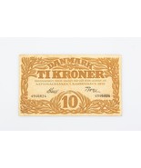 1930 Denmark Ten Kroner Note VF Nationalbanken I Kjobenhavn Very Fine P#26a - €40,33 EUR