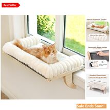 Elegant Cat Window Seat with  Wood &amp; Metal Frame - Supports Up to 40 lbs - $59.35