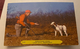 Vintage Postcard Posted 1952 Dogs Man And Dog Hunting - £4.17 GBP