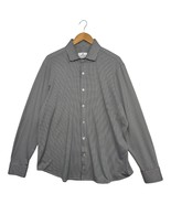 Mizzen Main Shirt Mens XL Black White Standard Fit Performance Button Up... - $34.64