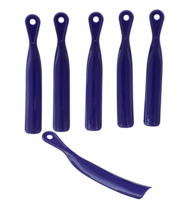 6-Pack Blue Plastic Shoehorn 9.75 Inch - Lightweight Shoe Horn, Travel-Friendly - £6.15 GBP