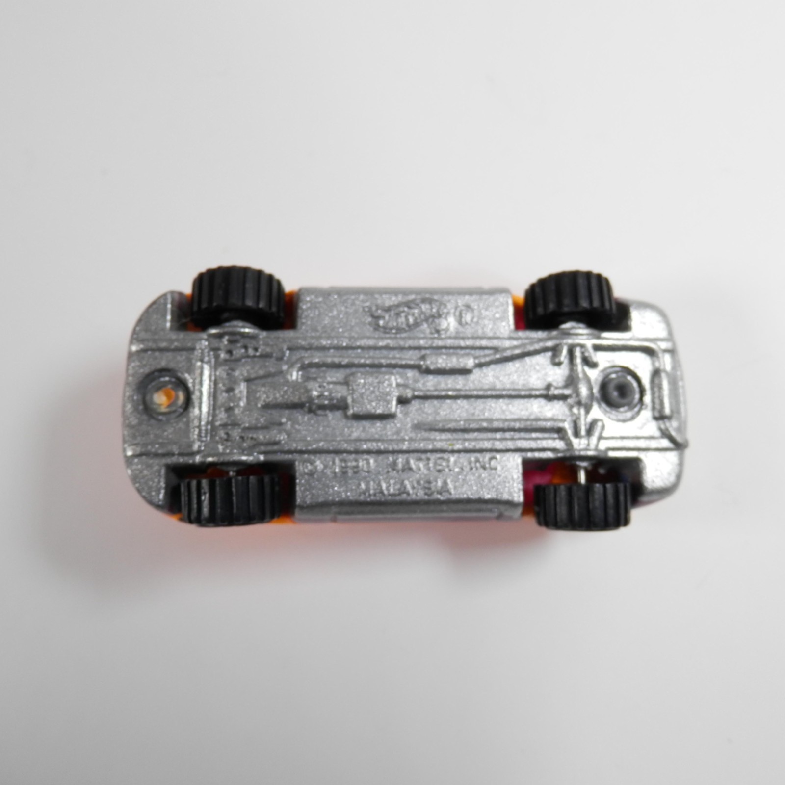 Vintage Hot Wheels 1990 Mazda Miata Convertible Orange Pink Interior Diecast Car Item image 3