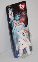 Ty Teenie Beanie Babies Glory Bear July 4th Red White Blue Plush Soft To... - $146.67 MXN