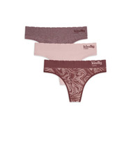 3-pack Kindly Seamless Thong size small (4/6) Ash Rose Heather Pale Blush - £9.74 GBP
