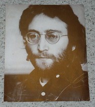 John Lennon Poster Vintage Sepia Tone Photo Picture Origin Unknown 11&quot; X... - £39.37 GBP