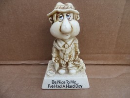 Vintage 1970&#39;s Russ Berrie Figure Be Nice To Me I had A Hard day - £11.19 GBP