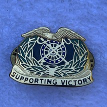 Military Corps Crest - Quartermaster - Supporting Victory Lapel Pin - $9.89