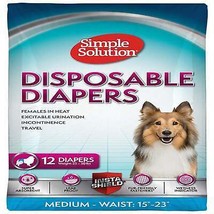 Simple Solution Disposable Diapers White 1ea/MD, 12 pk - £30.82 GBP