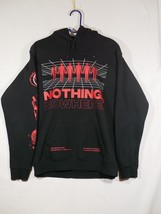 Nothing Nowhere Bloodlust Black Red Bold Screen Print Graphic Hoodie M - £78.63 GBP