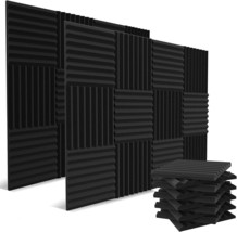 52 Pack Acoustic Panels 1 X 12 X 12 Inches - Acoustic Foam - Studio, Charcoal - £40.63 GBP