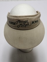 Mongo Murph&#39;s Super Bowl Golf Visor Hat Adjustable 80s 90s Detroit Michigan VTG - £11.08 GBP