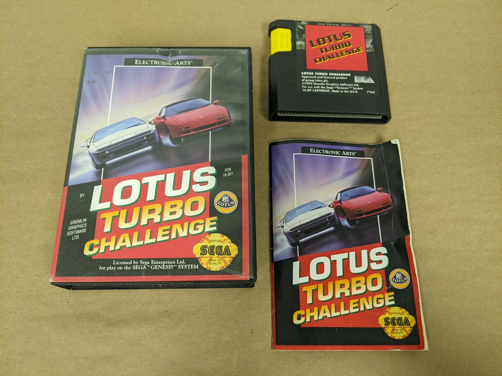 Lotus Turbo Challenge Sega Genesis Complete in Box - $15.54