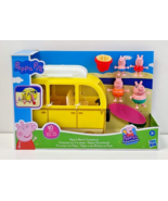 Peppa Pig Peppa&#39;s Beach Campervan (10 Pieces) Hasbro Preschool Toy Worki... - £18.17 GBP